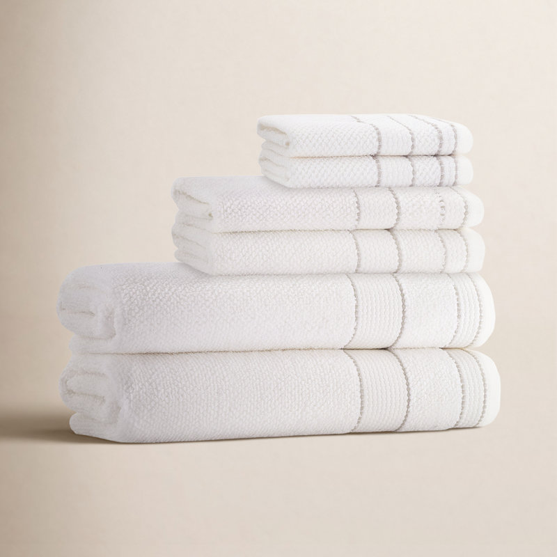 Ensemble de serviettes 6 pièces Kahmel, Crème