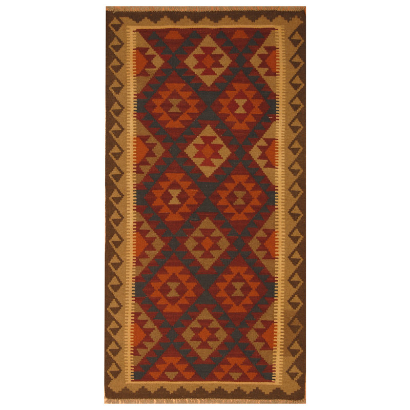 Kilim en laine fabriqué à la main