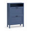 Armoire de rangement mince pour chaussures avec portes et tablettes réglables pour le vestibule-128877243-132724905