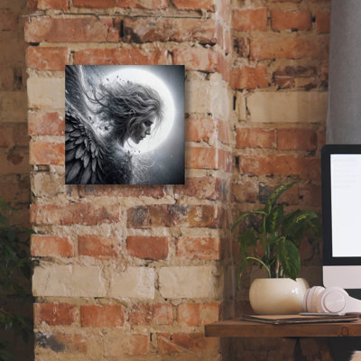  'Moon Angel 4' by Rey Klimt Canvas Wall Art, 12" x 12"