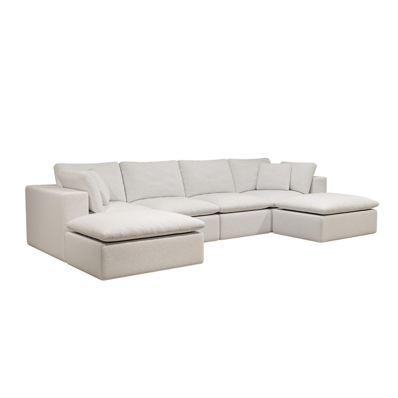 137.8*68.9"Modular Sectional Sofa Seat, White