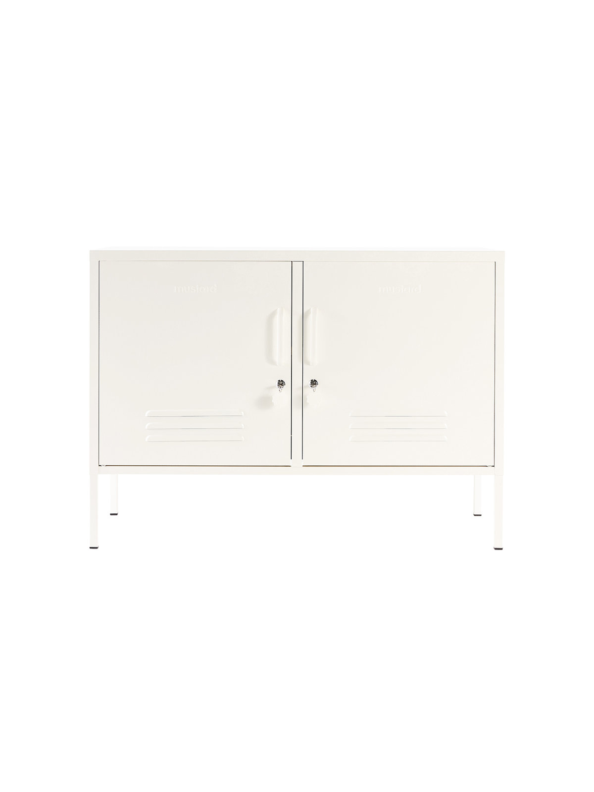 Mustard Made The Lowdown Console Locker, Chalk