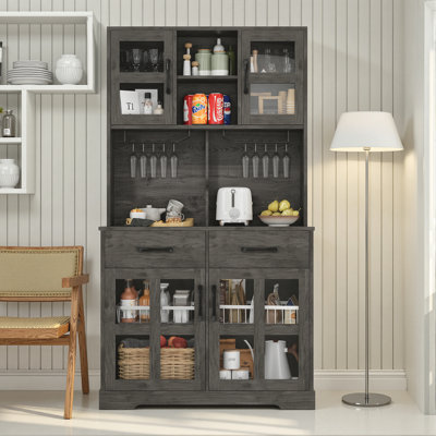 Armoire de rangement 70 po H 70,8 po avec station de charge et tiroirs