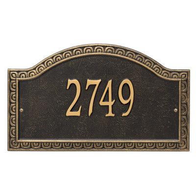 Penhurst Personalized Grande 1-Line Wall Address Plaque
