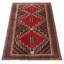 Tapis gris foncé en laine noué à la main de conception unique 3 pi 5 po x 6 pi 6 po Teimani