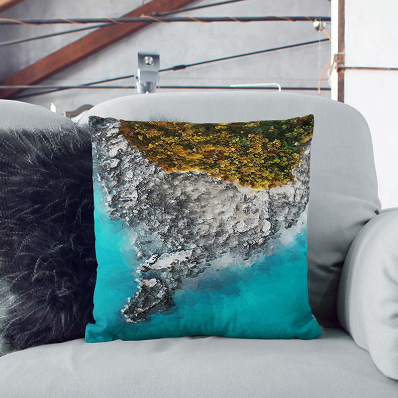 Square Throw Cushion, 40cm H x 40cm W x 15cm D