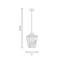 Luminaire d'extérieur 2 lumières Kennewick avec abat-jour transparent-112699525