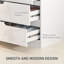 Modern Chest Of Drawer With 4 Drawers, High Gloss Dresser
