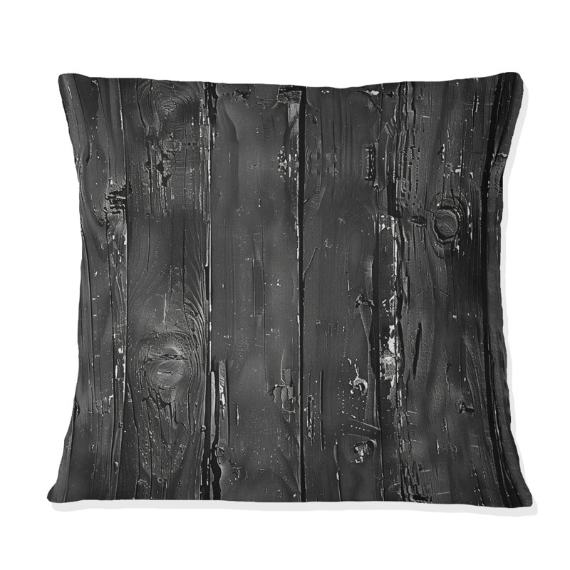 Charme rétro en bois de grange I - oreiller champêtre, H 18 po x l 18 po, Carrée