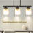 24-inch Three-head Black Pendant Light