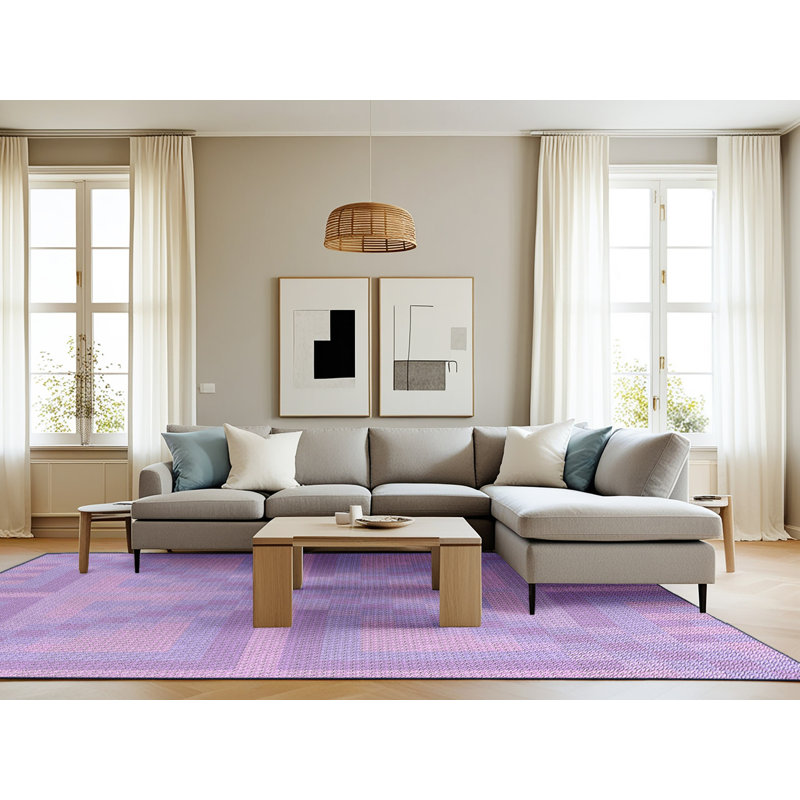Geometric Indoor Rug, Rectangle 8' x 10'