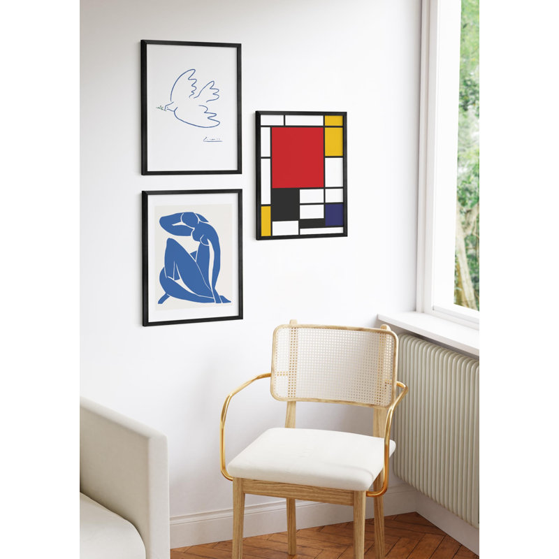  Cadre photo en métal - ensemble de 3, Noir, L 18 po x H 24 po