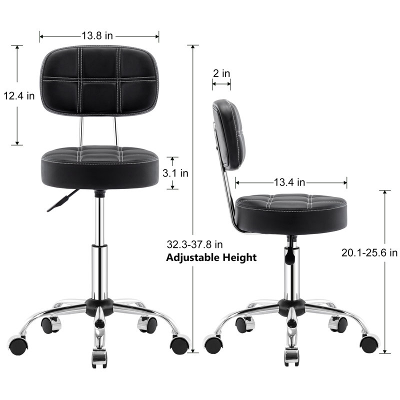 Tabouret Kamaiya, Noir