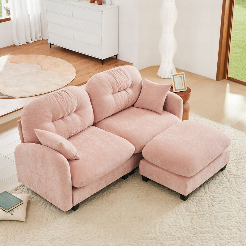 Canapé modulaire en L avec repose-pieds Cloud