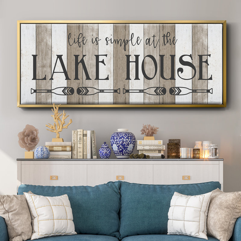 Simple at the Lake House - Toile encadrée