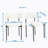 3 Pieces Dining Table Sets