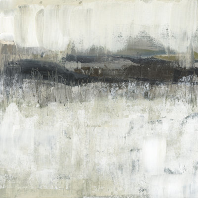 Neutral Horizon Line II by Jennifer Goldberger - Wrapped Canvas Painting