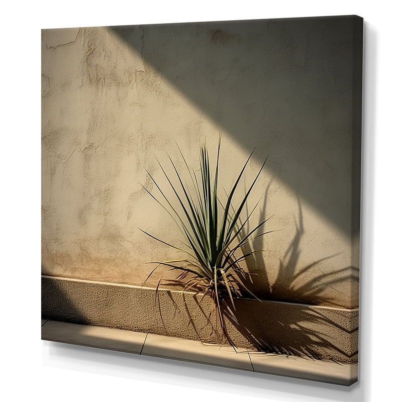 Plantes de minimalisme sur toile, H 24 po x l 24 po x P 1 po, Toile tendue