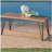 ZION INDUSTRIAL WOOD AND METAL COFFEE TABLE