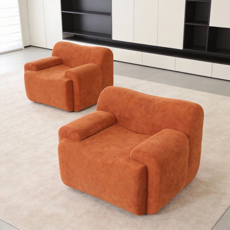 Modern Compression Upholstered Oversized Accent Chair