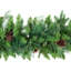 Pine And Cedar Artificial Christmas Garland With Pinecones - 10' X 15" - Unlit