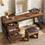 Bureau de coiffeuse 59 po à 3 tiroirs Kiyanni-1036105487