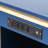 Rolling Kitchen Island With Storage, Navy Led , Cabinet On Wheels Lights, Power Sockets, Fluted Glass Door, Blue-921392282