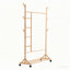 Quinten 100cm Rolling Clothing Rack