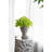 Cement Head Decorative Vase Indoor - 8.3Lbs, 7.46X7x10.8 Inches, Gray Decor 1100Ml Capacity,-368172610-368172623