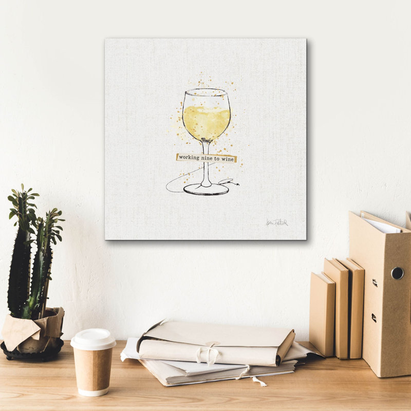 Art mural sur toile «Thoughtful Vines 4» par Katie pertiet, H 18 po x l 18 po x P 0,75 po