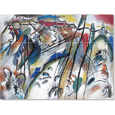 Carreau de céramique décorative 17 po x 12,75 po 4,25 po x 4,25 po