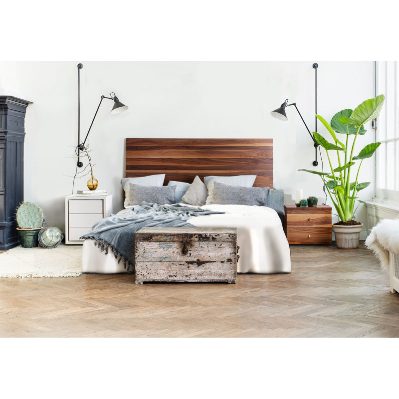 Desai 50cm W Solid + Manufactured Wood Bedside Table