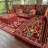 Boho Chic Ottoman Floor Sofa Set with Ottoman Pouf and Cushions-532471026