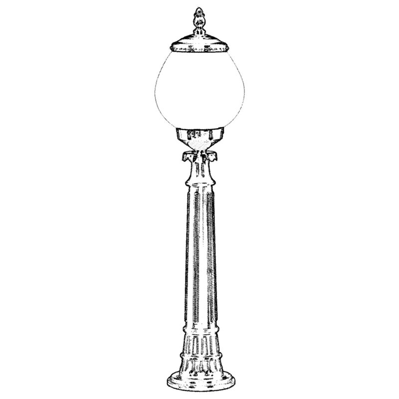 Aarjan Frosted Lamp Post (Full)