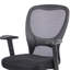 Chaise de travail Lene Everyday, vinyle Caressoftplus noir, accoudoirs réglables