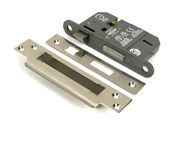 Lever BS Sash Lock, Polished Nickel