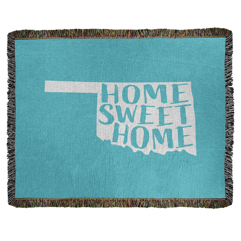 Jeté en coton tissé oklahoma doux, l 37 po x L 52 po, Bleu sarcelle