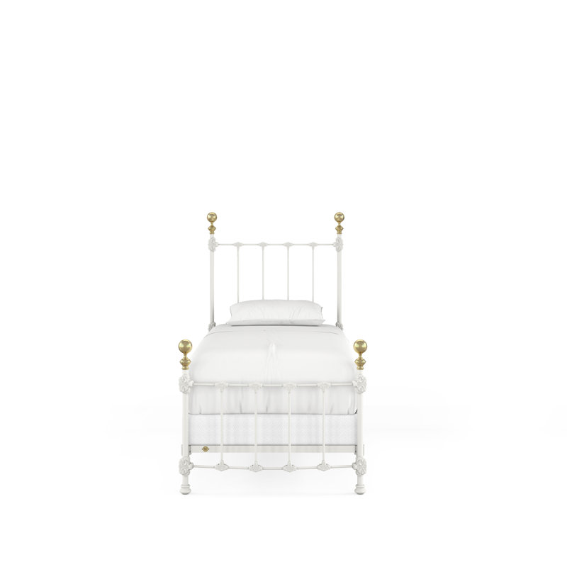151 Palatial Bed | Complete Standard, Matte White, Twin