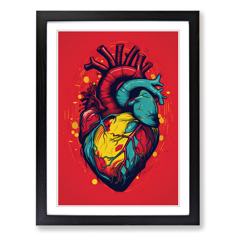 Single Picture Frame Print on Wood, Black Framed, 64cm H x 46cm W