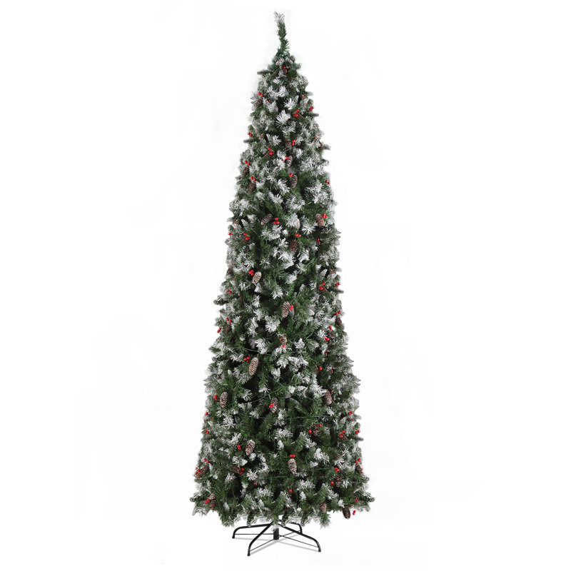 9' Lighted Pine Christmas Tree