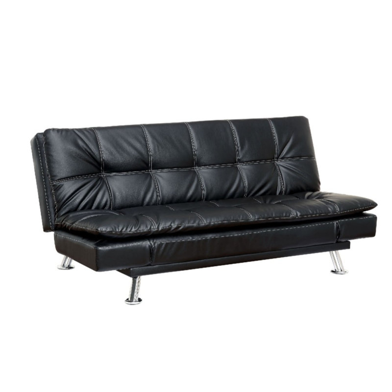 Sharmin Twin 73'' Faux Leather Convertible Sofa