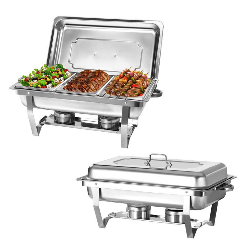 Ensemble de buffet à vaisselle 8qt avec plateau de 1/3 pour le mariage