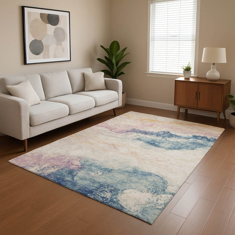 Premium Machine Washable Jacquez AMF1799 Modern Rug, Rectangle 2'6" x 3'10"