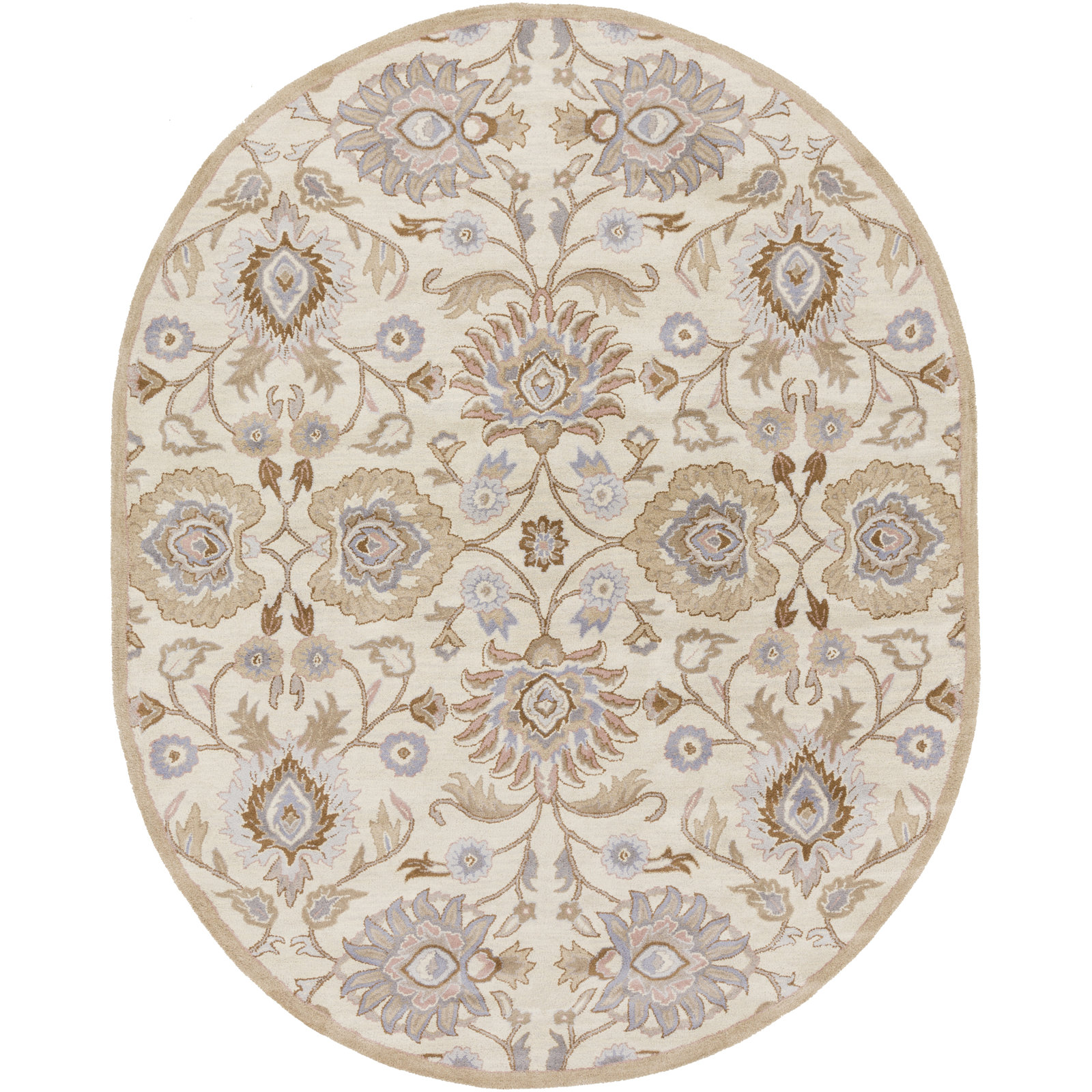 Arden Handmade Wool Rug, Oval 6' x 9'
