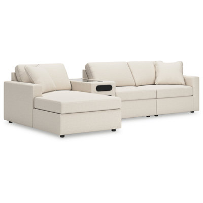 Braintree 4-Piece Sectional With Chaise And Audio Console