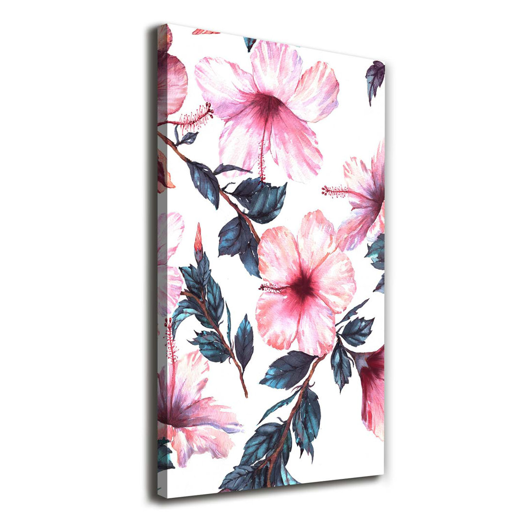 Hibiskus - Kunstdrucke auf Leinwand - Wrapped Canvas