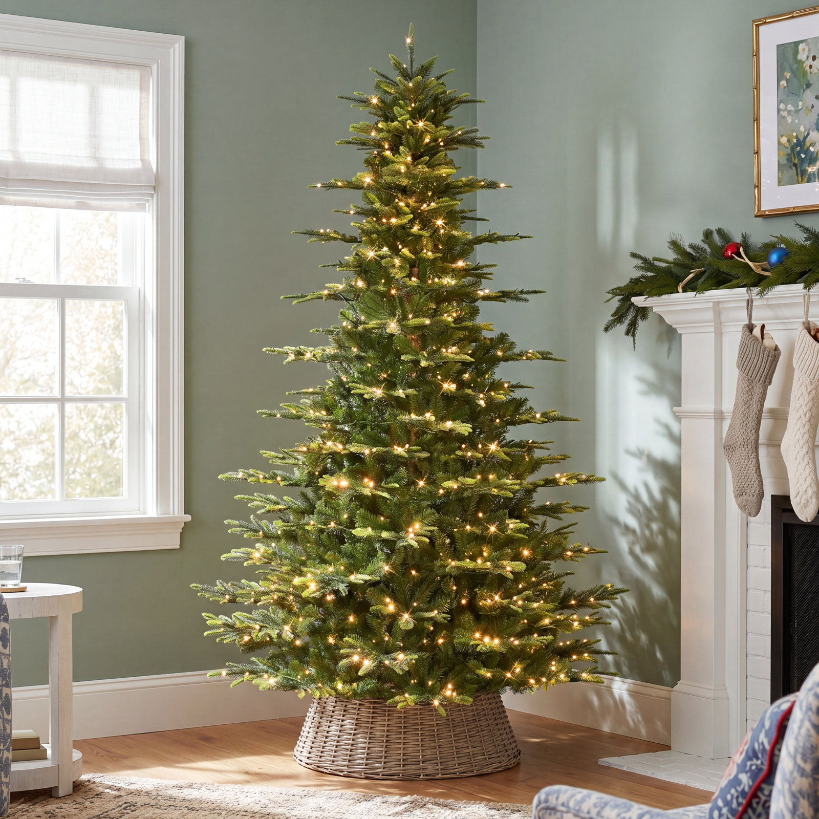 9 Ft. Pre-Lit Aspen Fir Artificial Tree