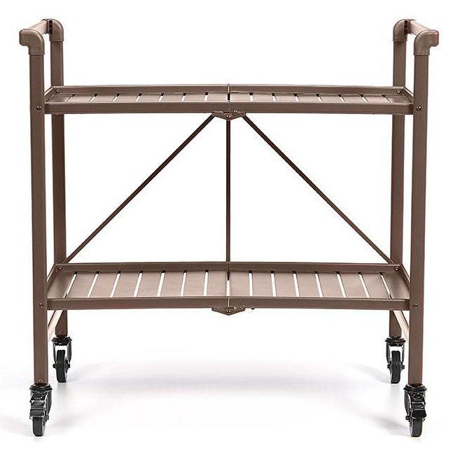 Metal Bar Cart, Sandy Brown
