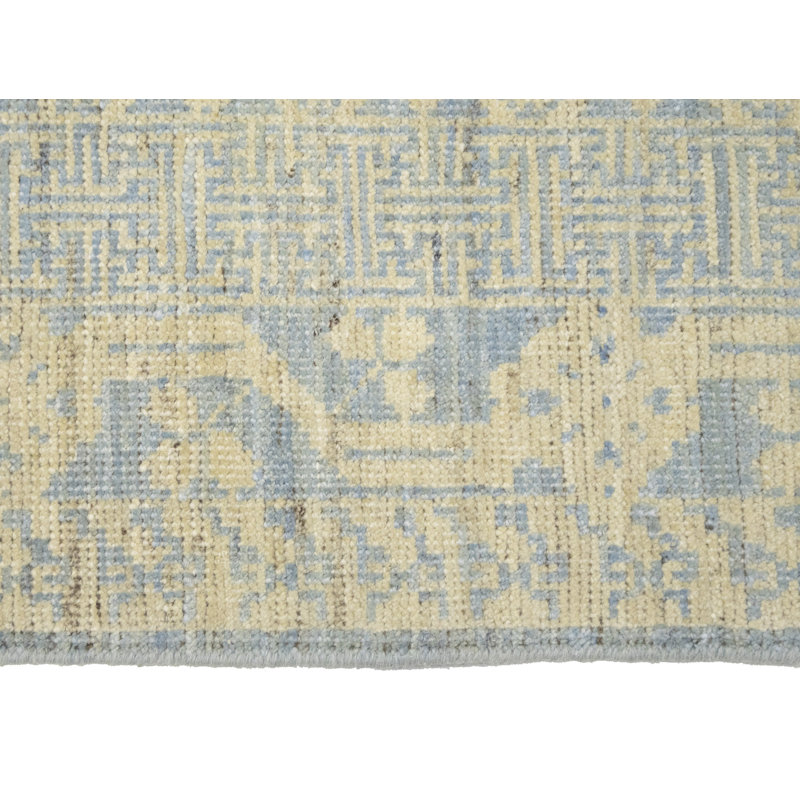 Tapis oriental bleu Oushak Chobi Mute 4X6