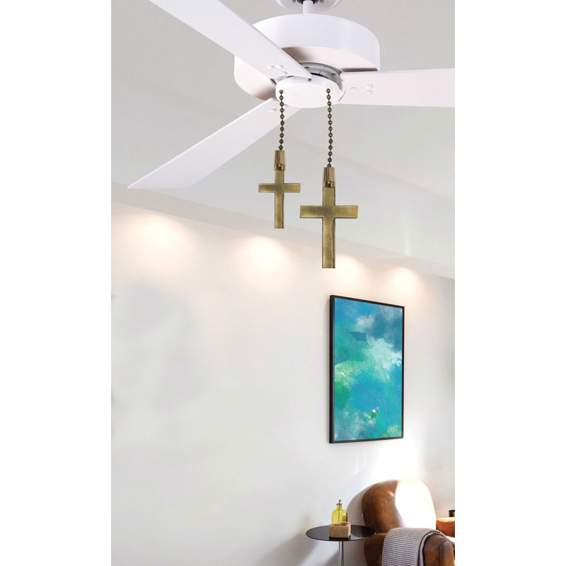 Chaînes transversales de ventilateur de plafond, Laiton antique